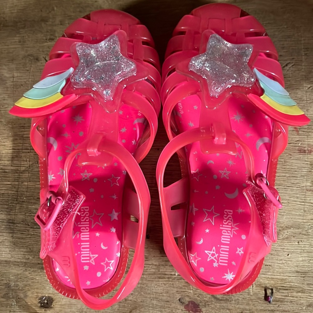 Mini Melissa star toddler sandals size 10